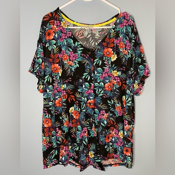 Koolaburra Tops - Koolaburra By Ugg Floral Button Tropical Shirt Top Size Large